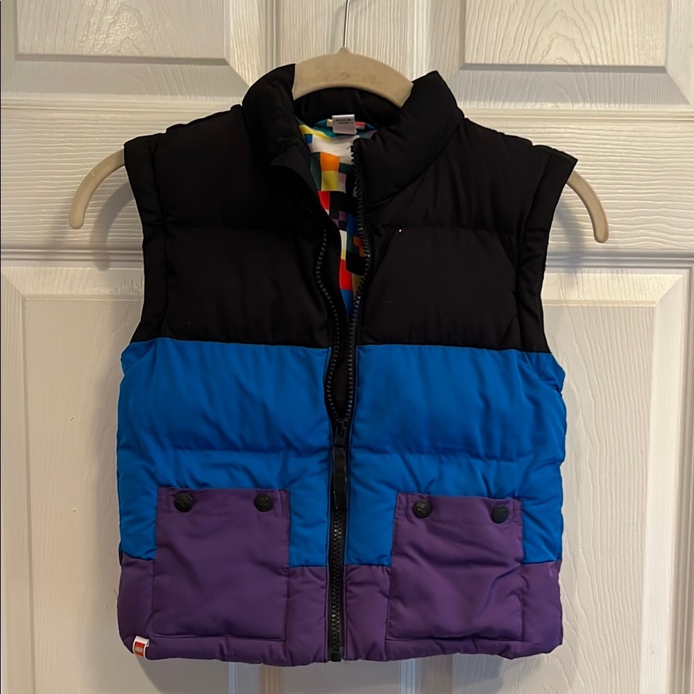 LEGO Kids Colorblock Vest - Black, Blue, Purple